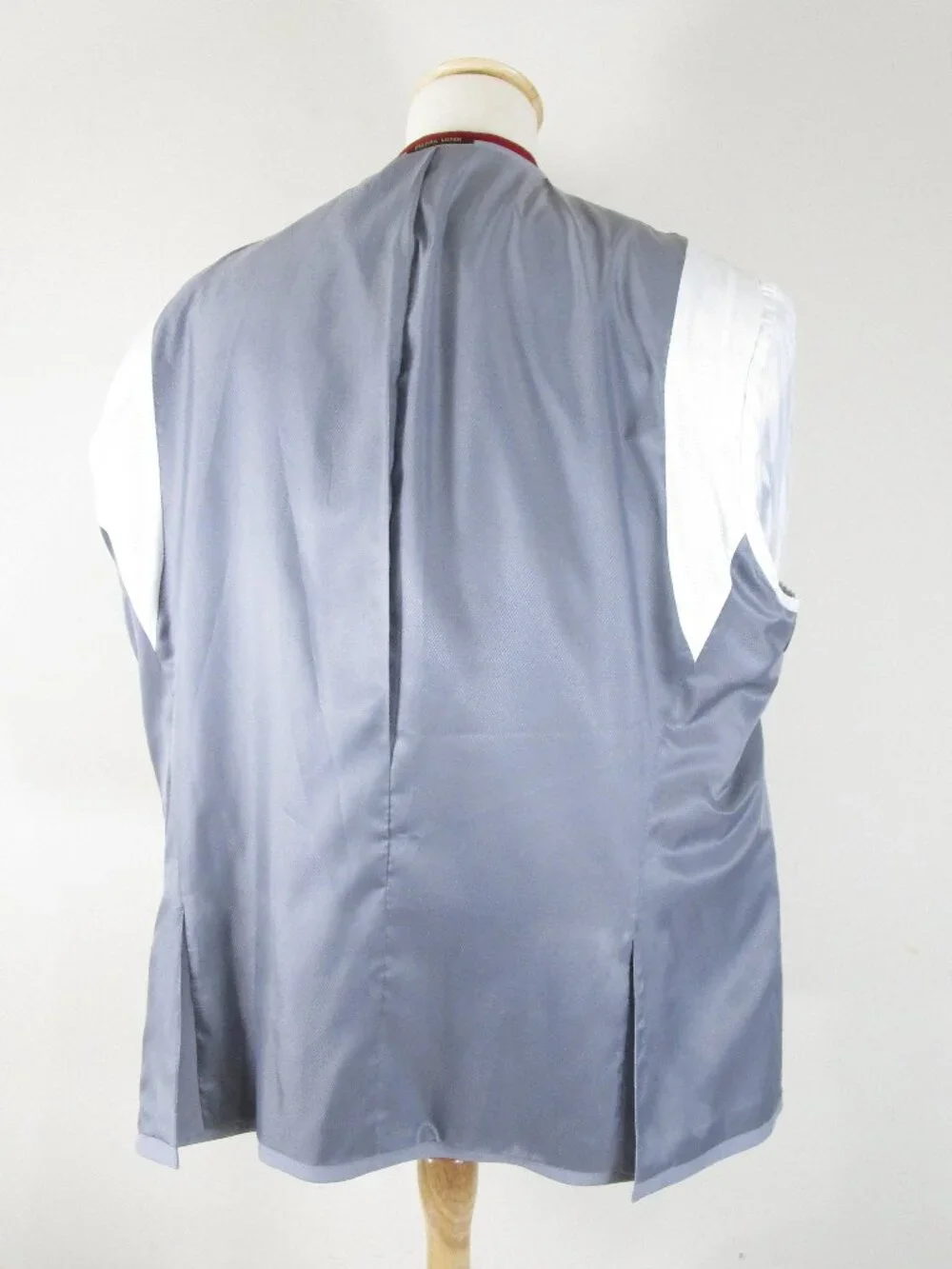 Pierre Loren Big & Tall Solid Light Gray Two Button Suit Size 56R Pants 52 X 29